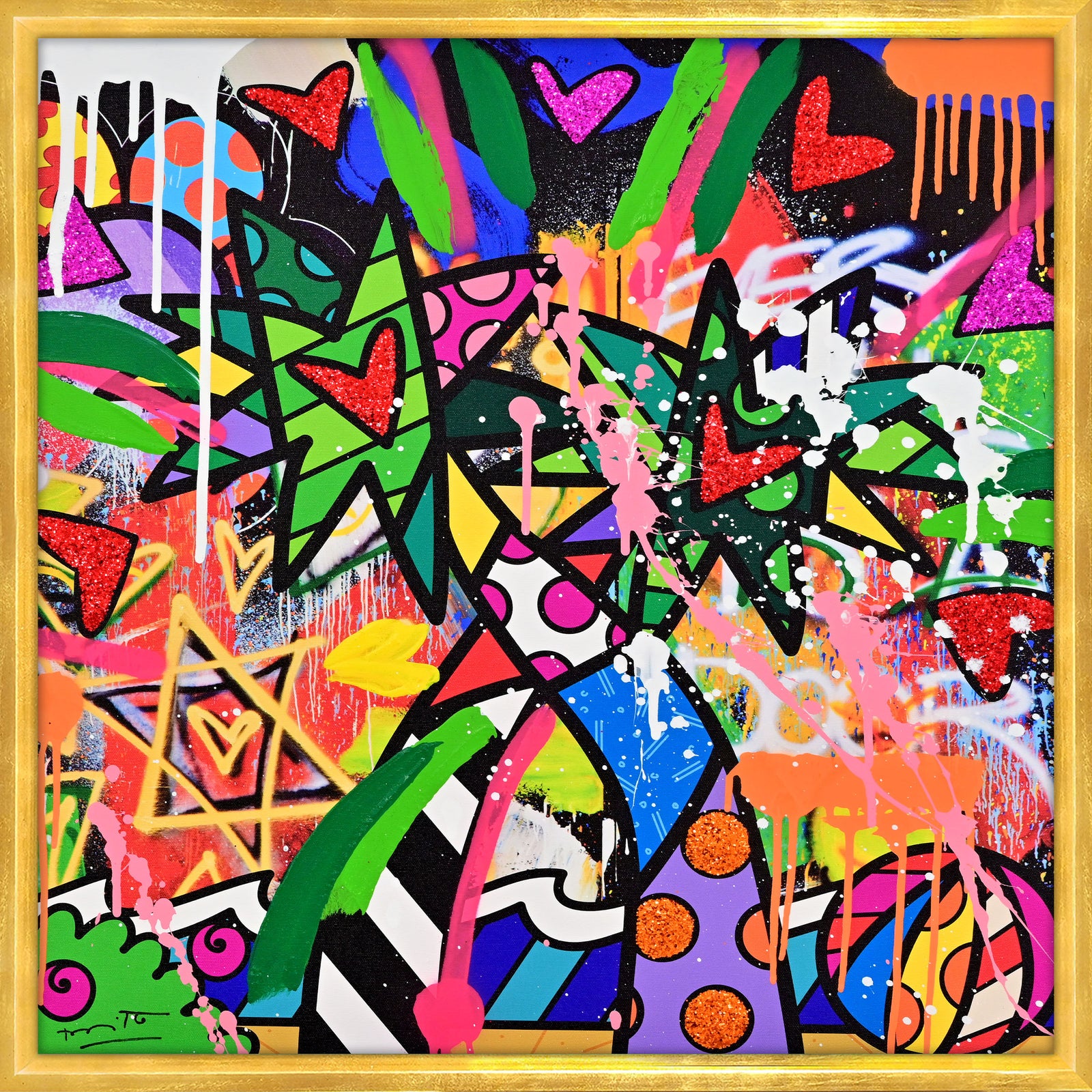 Miami Vibes - Mixed Media Original