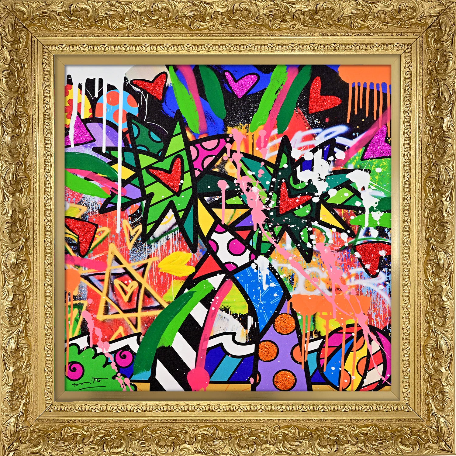 Miami Vibes - Mixed Media Original