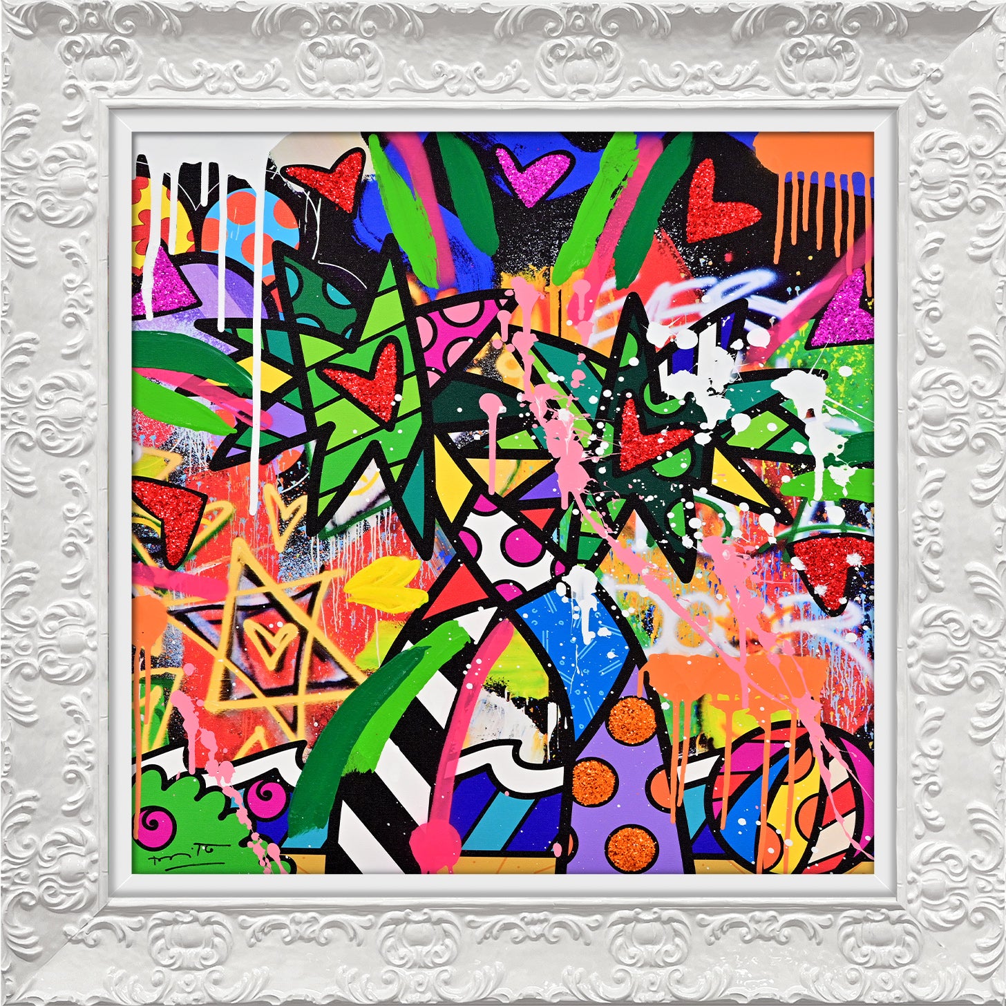 Miami Vibes - Mixed Media Original