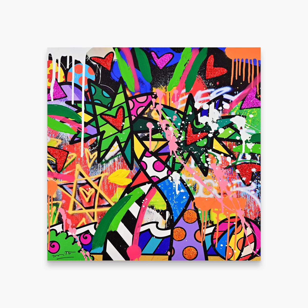 Miami Vibes - Mixed Media Original