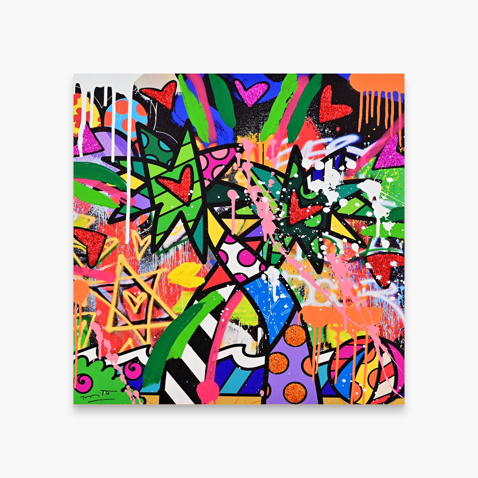 Miami Vibes - Mixed Media Original