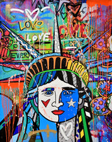 LOVE FOR FREEDOM - Mixed Media Original