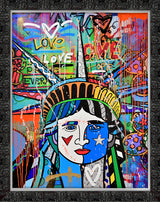 LOVE FOR FREEDOM - Mixed Media Original