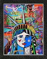 LOVE FOR FREEDOM - Mixed Media Original