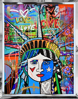 LOVE FOR FREEDOM - Mixed Media Original