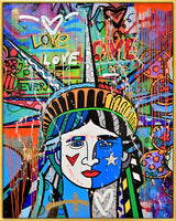 LOVE FOR FREEDOM - Mixed Media Original