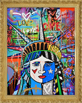 LOVE FOR FREEDOM - Mixed Media Original