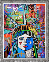 LOVE FOR FREEDOM - Mixed Media Original