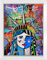 LOVE FOR FREEDOM - Mixed Media Original