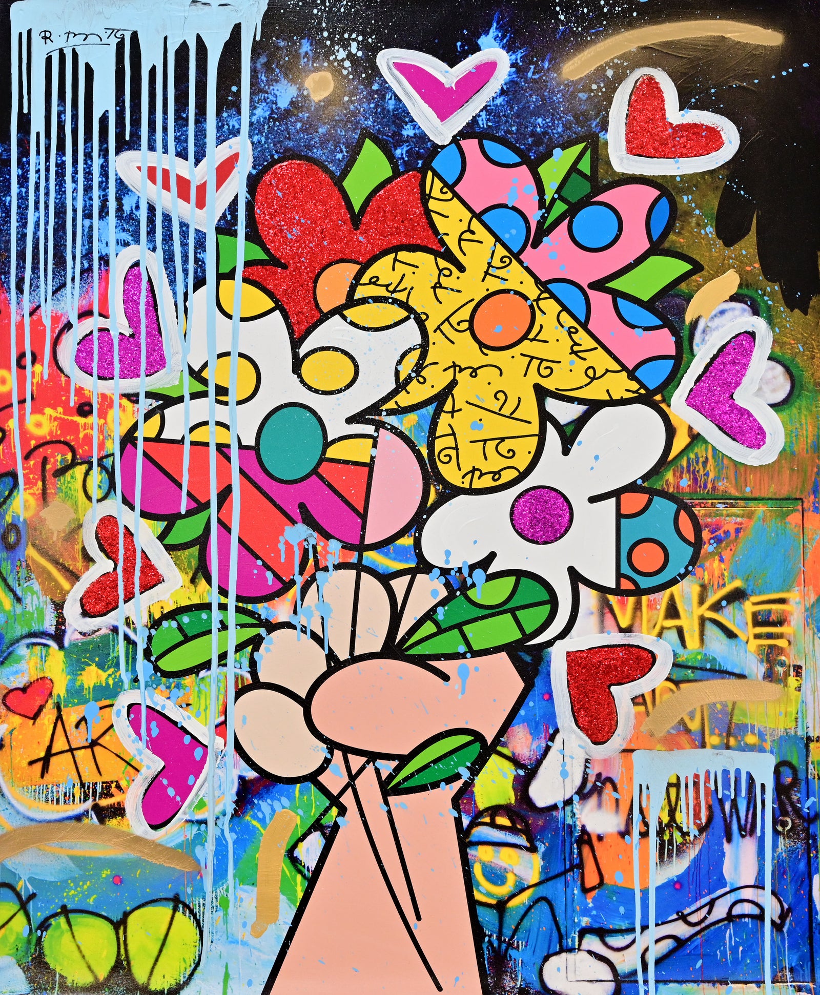 Make Art Not War - Mixed Media Original