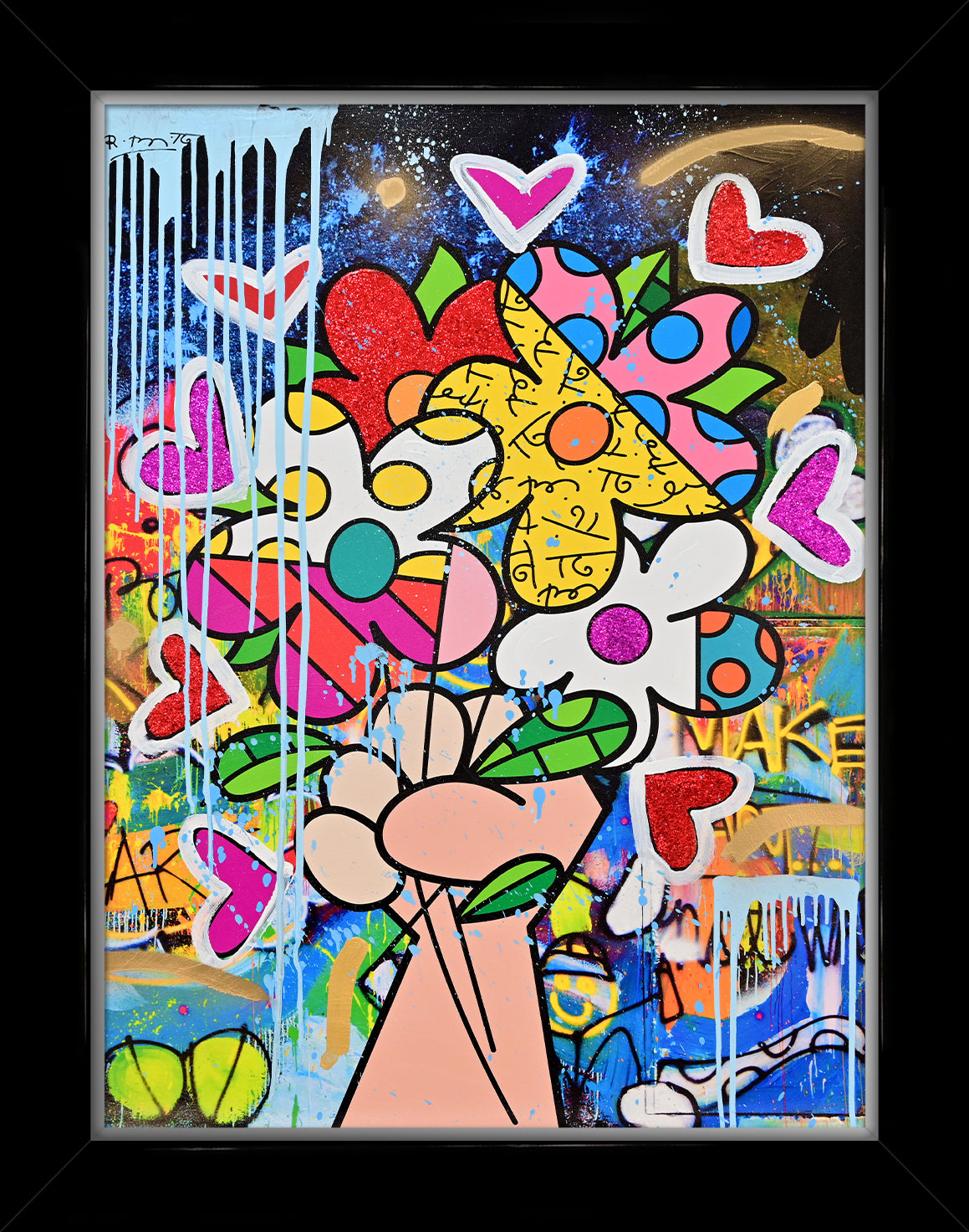 Make Art Not War - Mixed Media Original