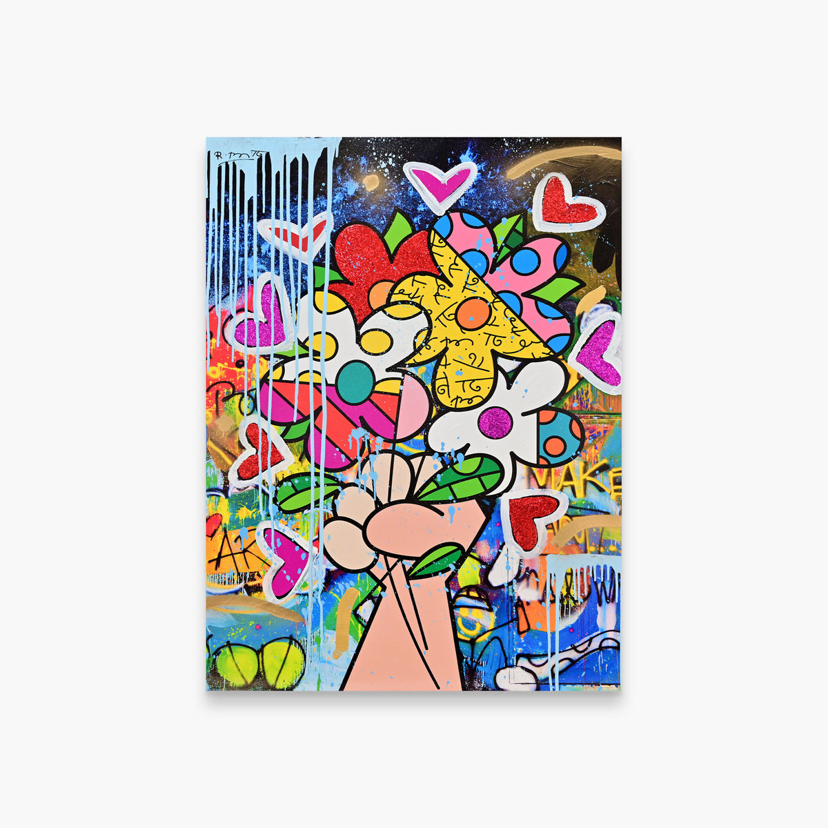 Make Art Not War - Mixed Media Original