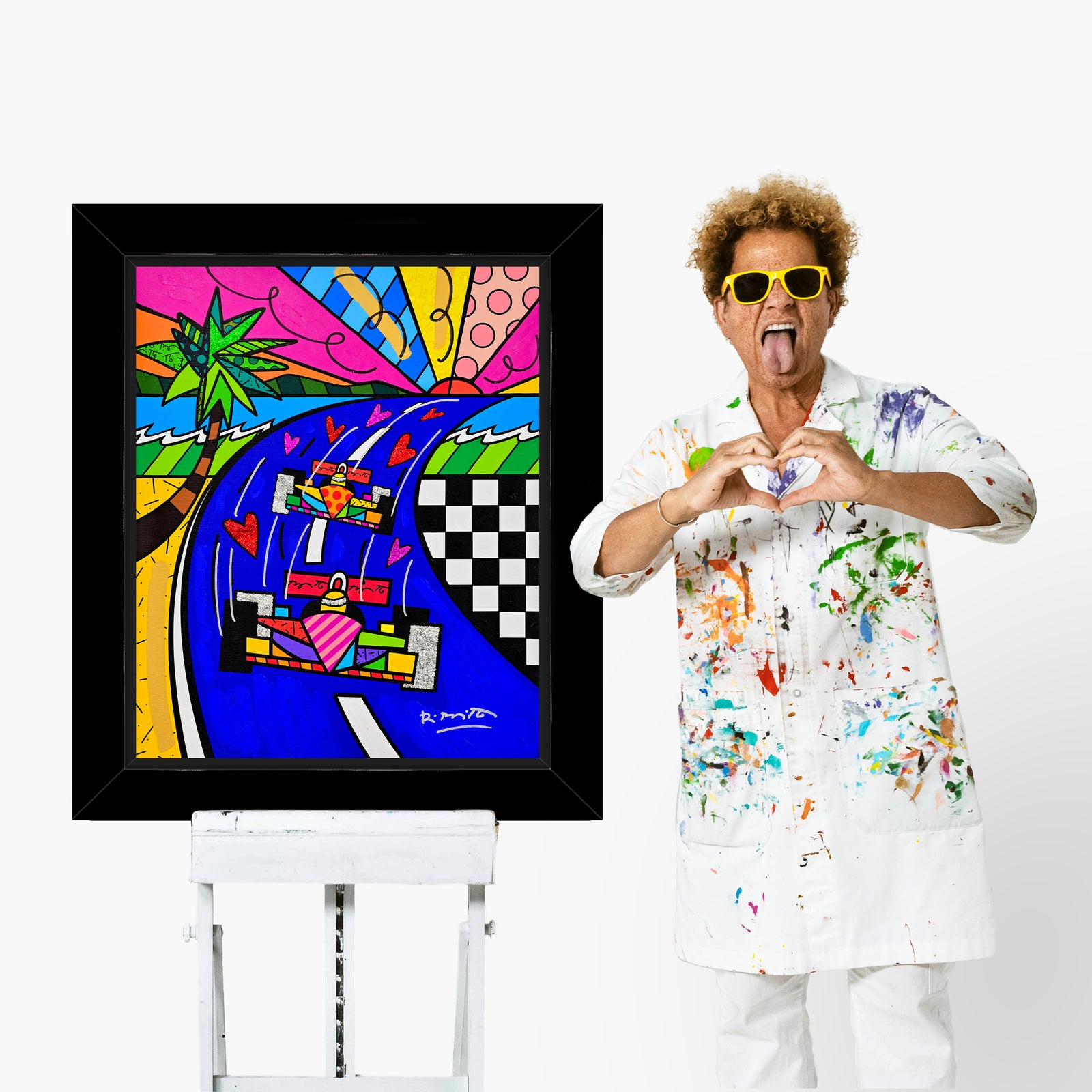 Miami Grand Prix - Mixed Media Original