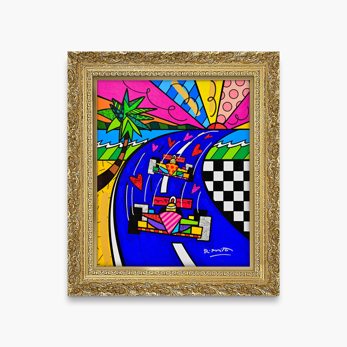 Miami Grand Prix - Mixed Media Original