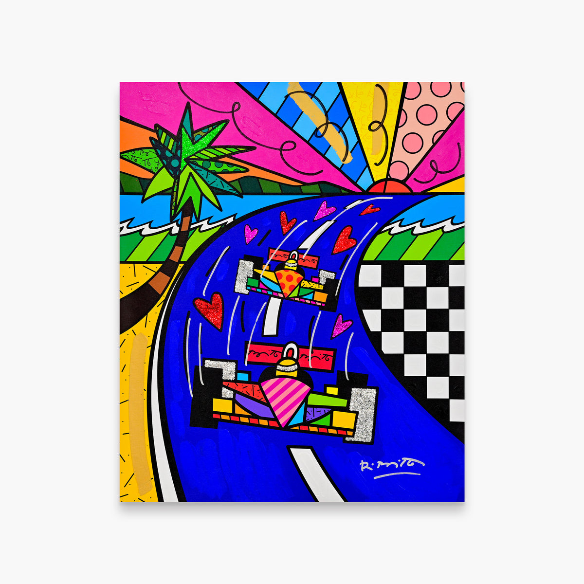 Miami Grand Prix - Mixed Media Original