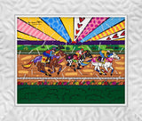 KENTUCKY DERBY - Mixed Media Original