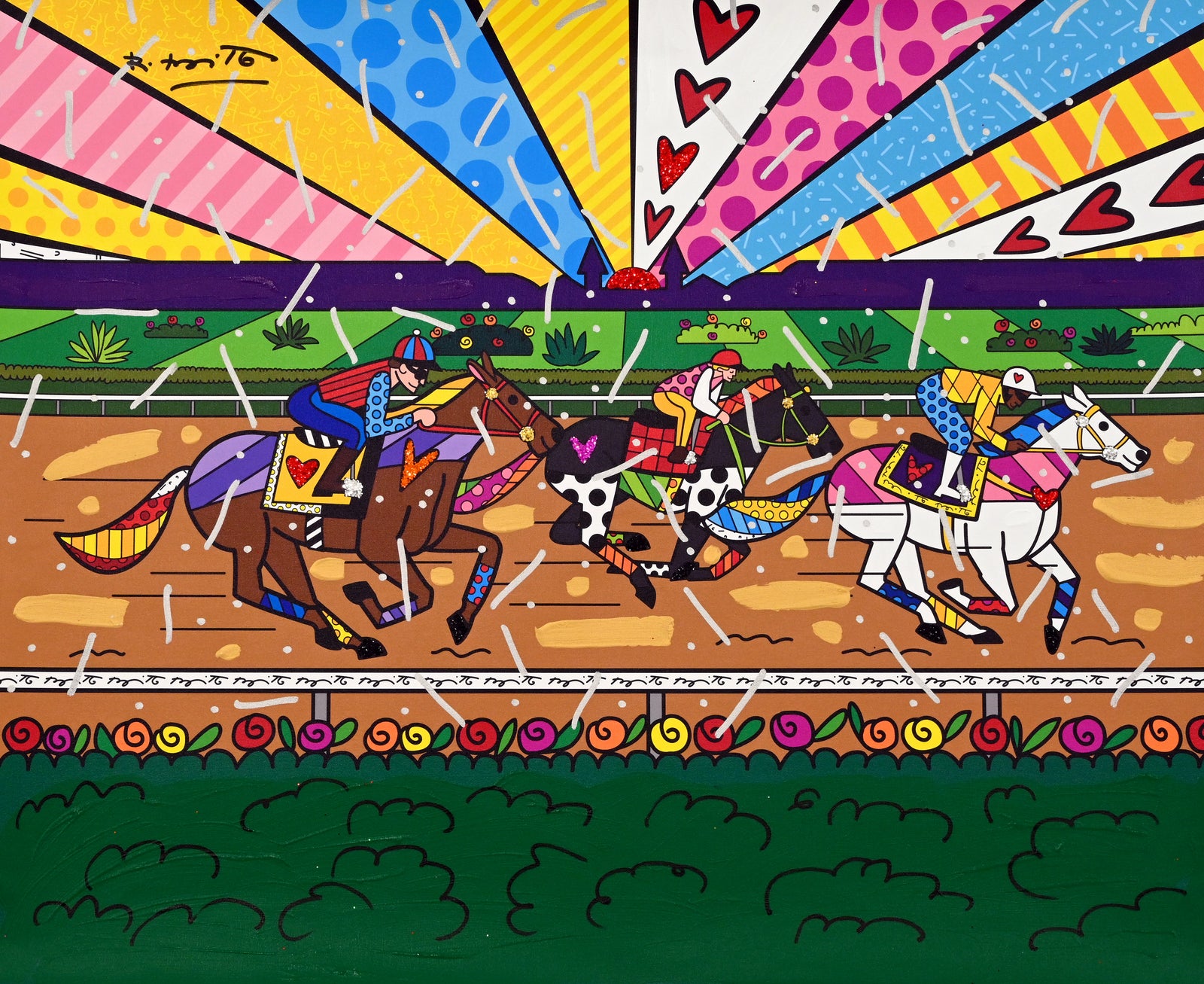Kentucky Derby - Mixed Media Original