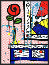 FLOWER ON THE TABLE - Mixed Media Original