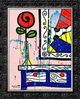 FLOWER ON THE TABLE - Mixed Media Original
