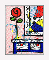 FLOWER ON THE TABLE - Mixed Media Original