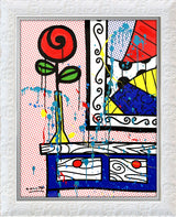 FLOWER ON THE TABLE - Mixed Media Original