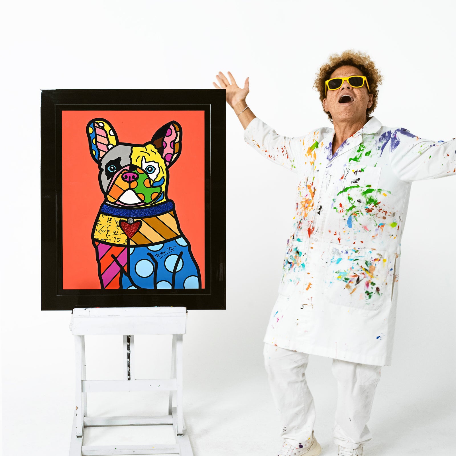 Frenchie - Mixed Media Original