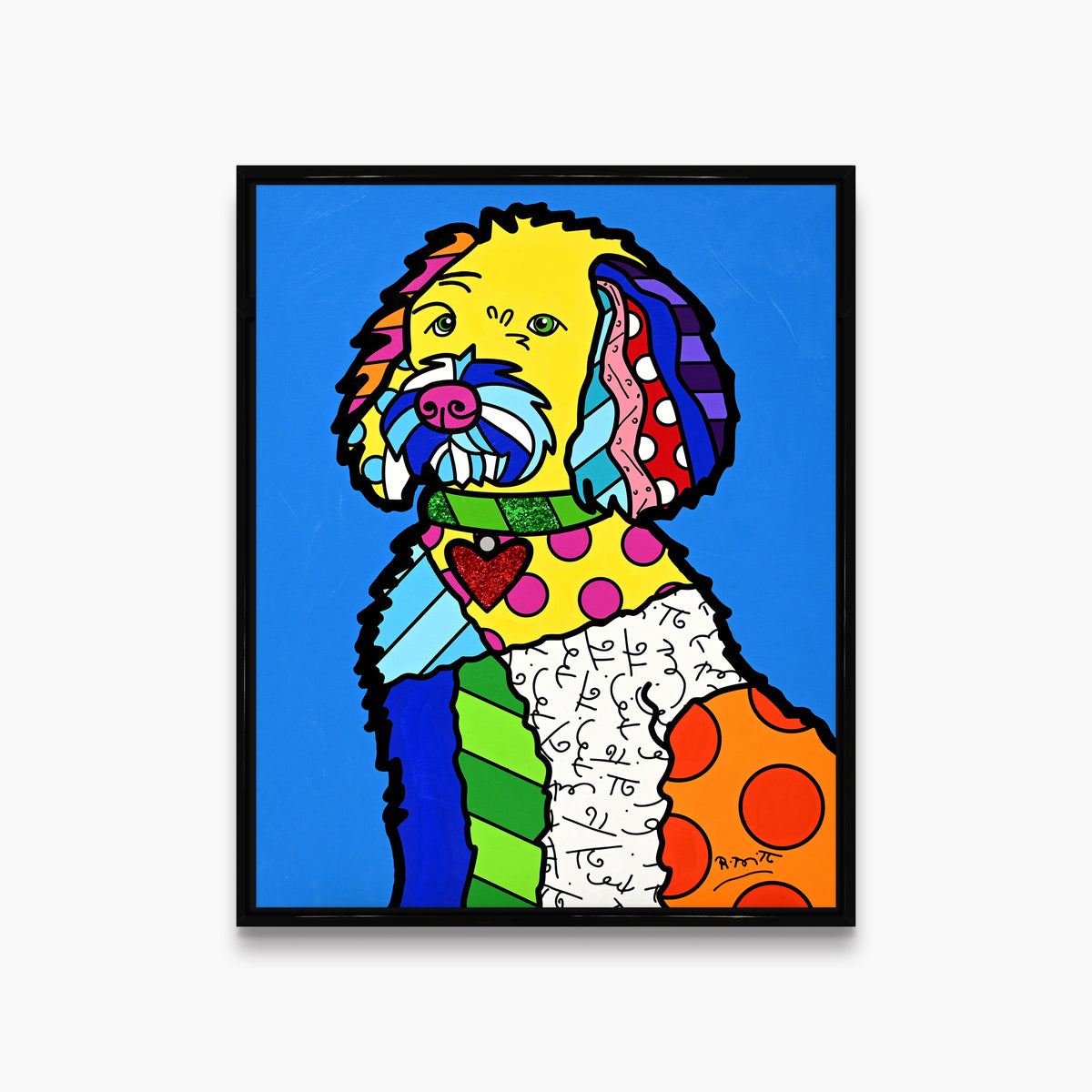 Golden Doodle - Mixed Media Original
