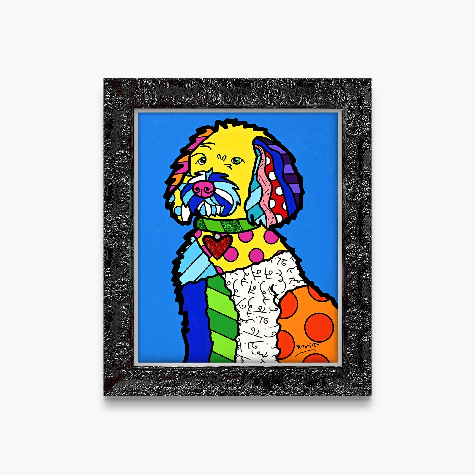 Golden Doodle - Mixed Media Original