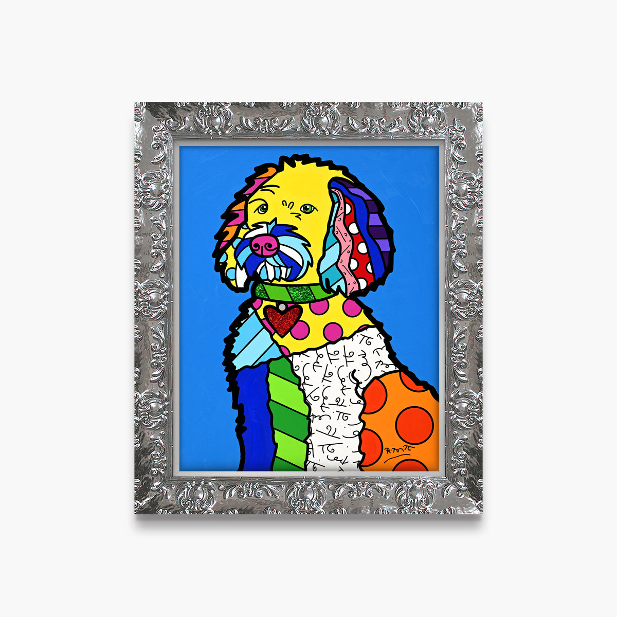 Golden Doodle - Mixed Media Original