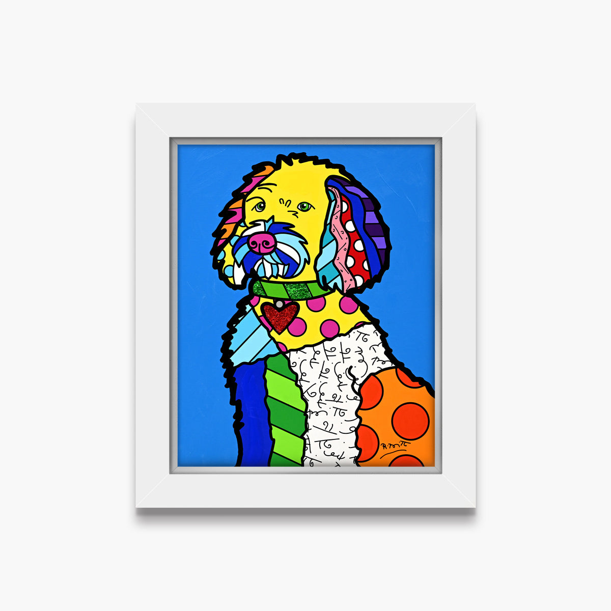 Golden Doodle - Mixed Media Original