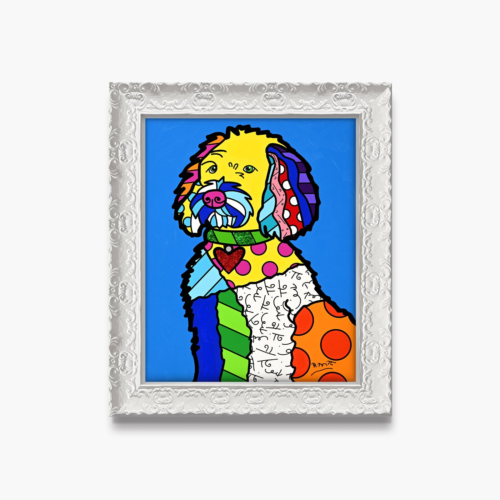 Golden Doodle - Mixed Media Original