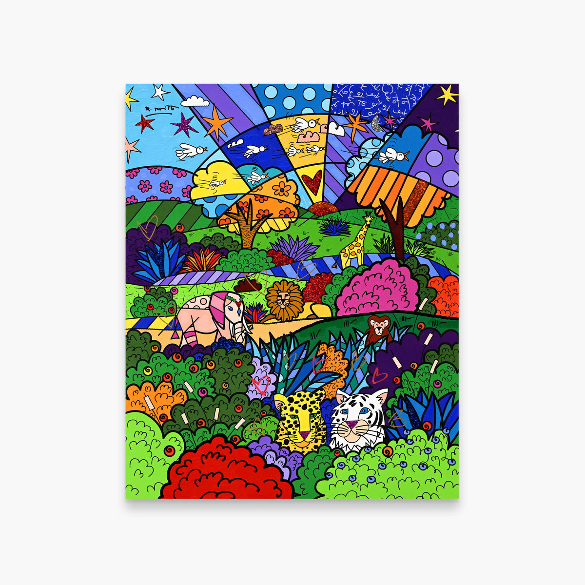 Safari Adventure - Mixed Media Original