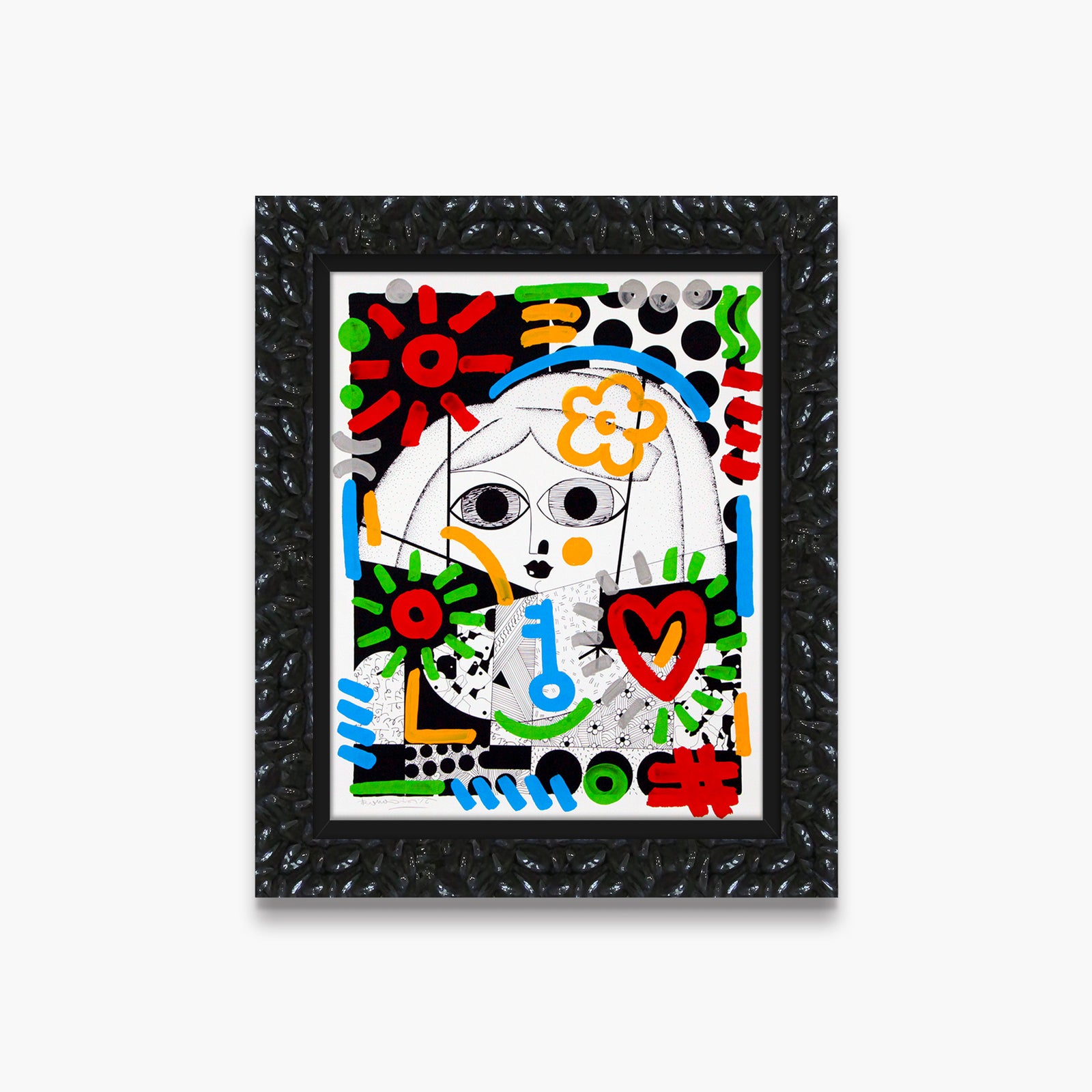 Green Key Holder - Mixed Media Original