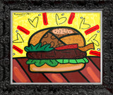 BURGER -  Mixed Media Original