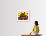 BURGER -  Mixed Media Original