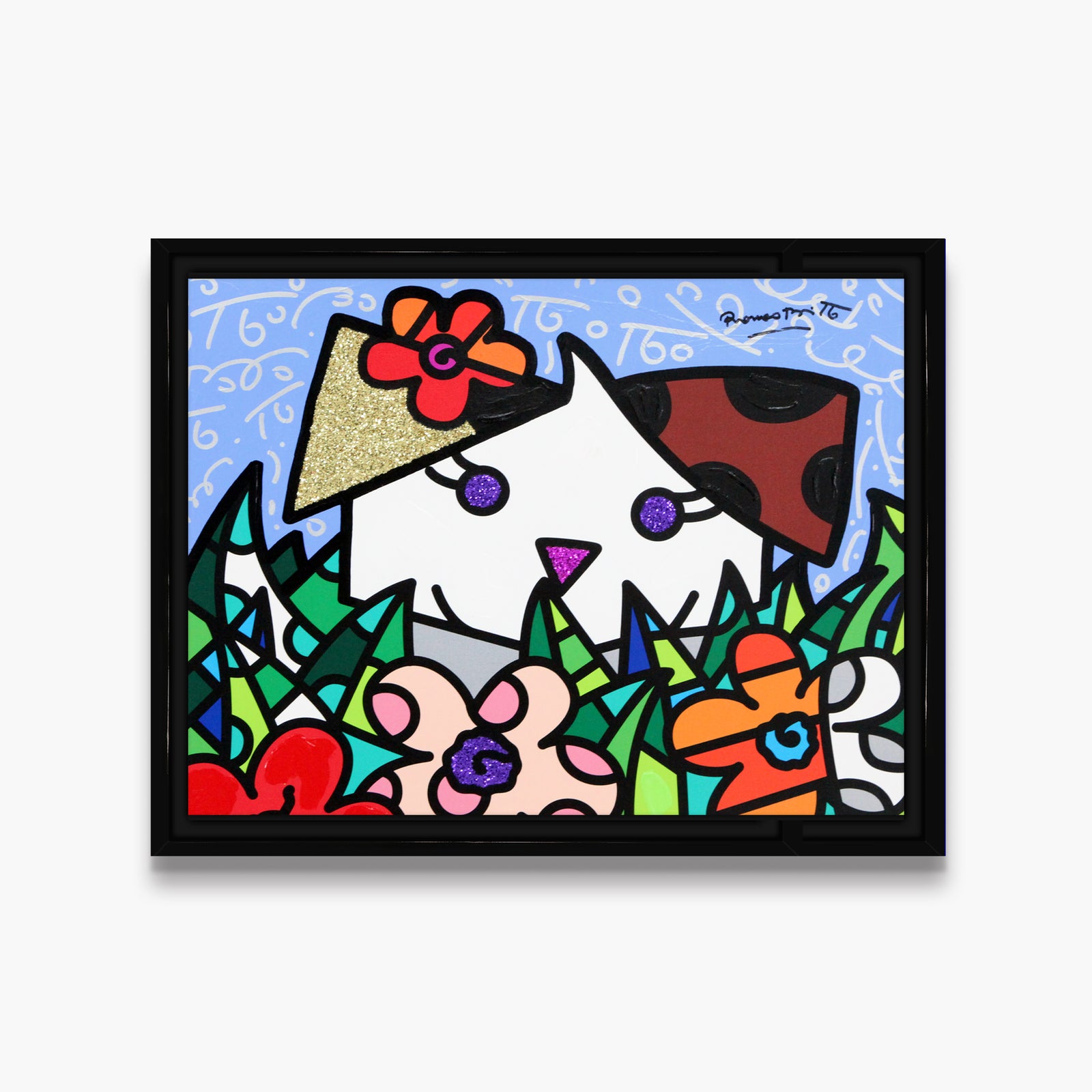 Spring Puppy - Mixed Media Original