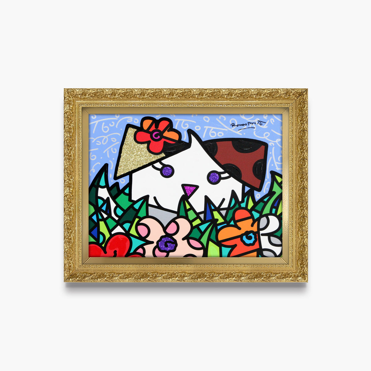 Spring Puppy - Mixed Media Original