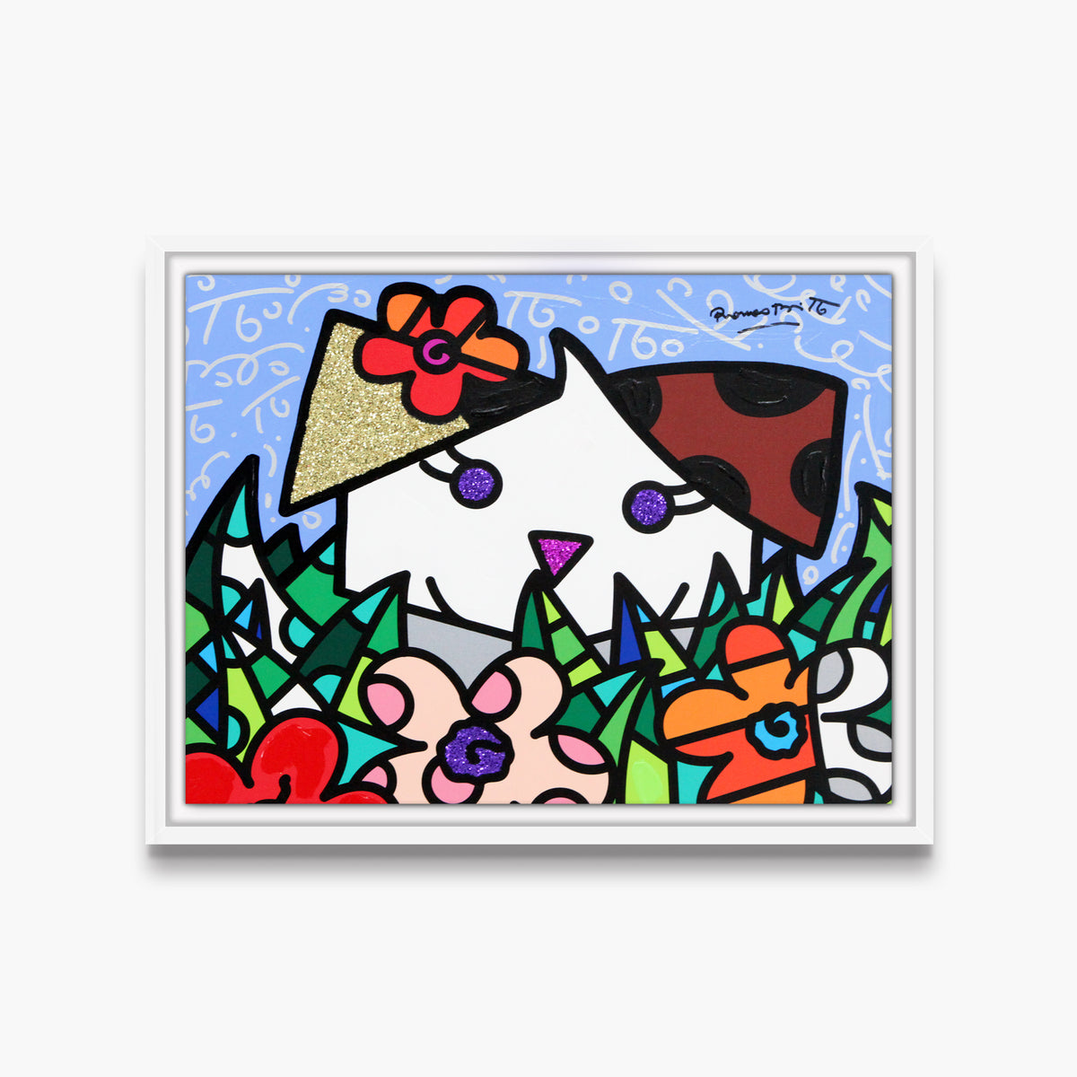 Spring Puppy - Mixed Media Original