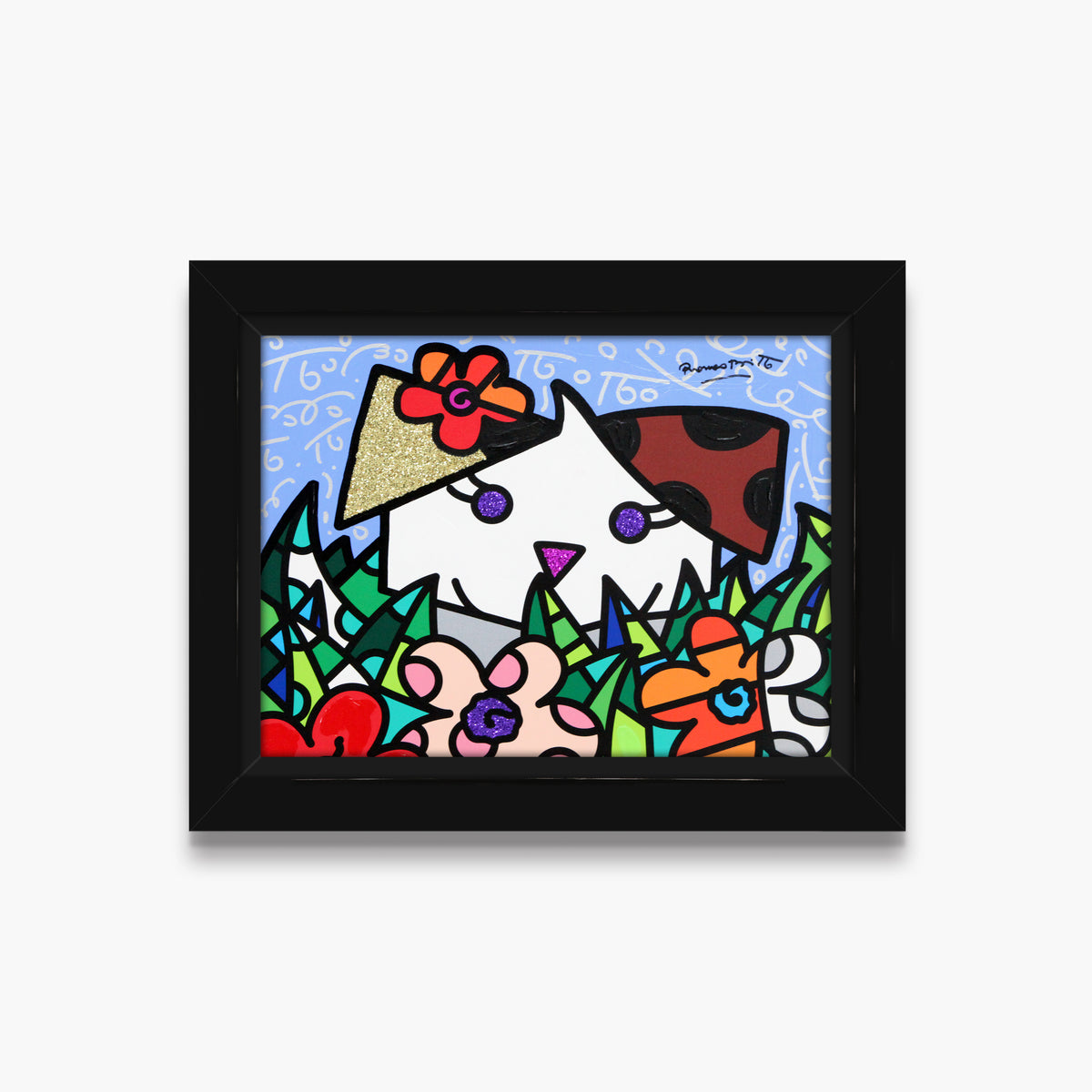 Spring Puppy - Mixed Media Original
