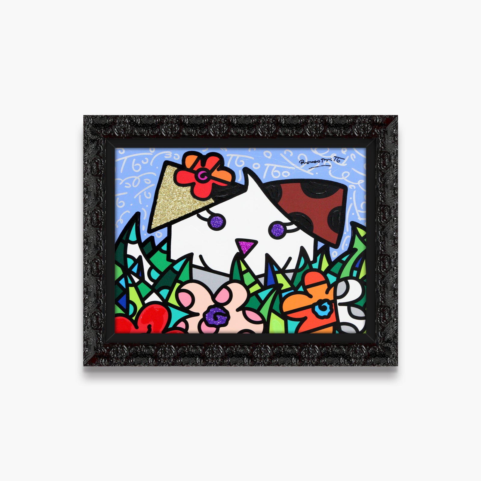 Spring Puppy - Mixed Media Original