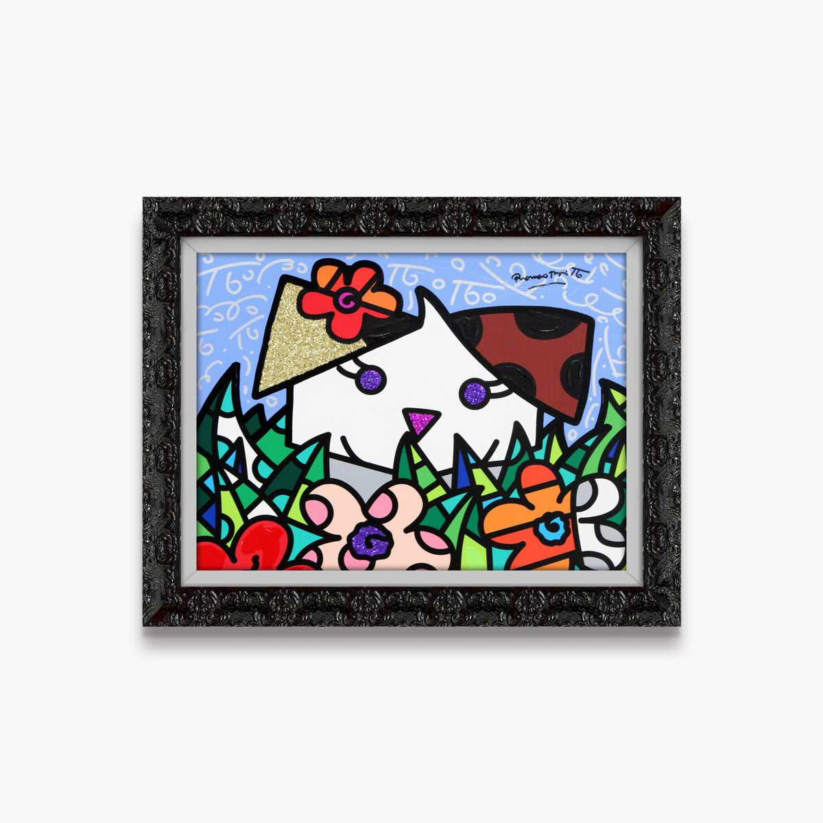 Spring Puppy - Mixed Media Original