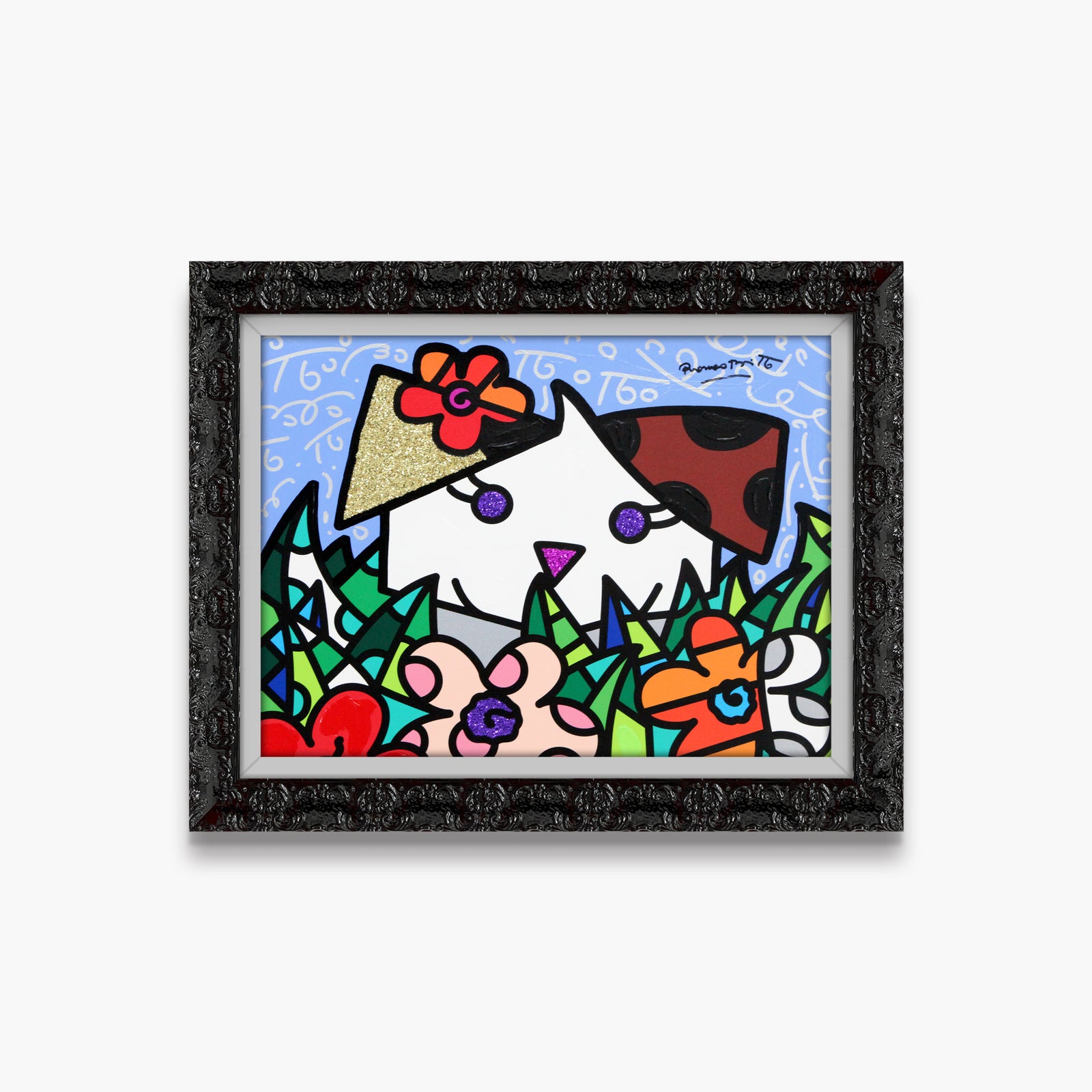 Spring Puppy - Mixed Media Original