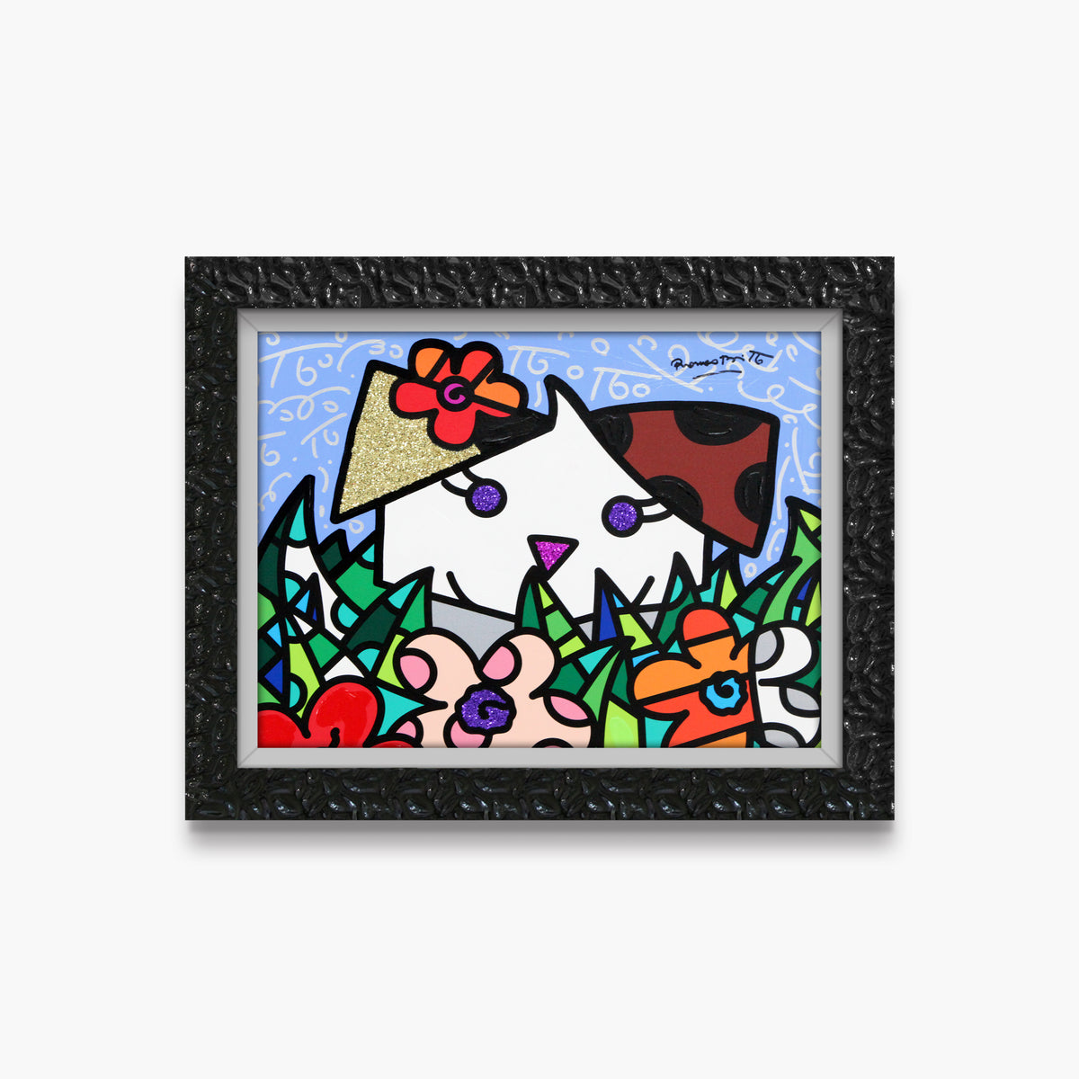 Spring Puppy - Mixed Media Original