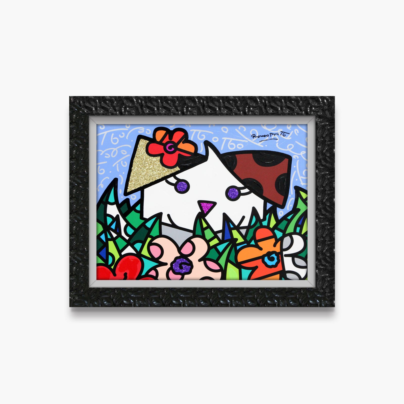 Spring Puppy - Mixed Media Original