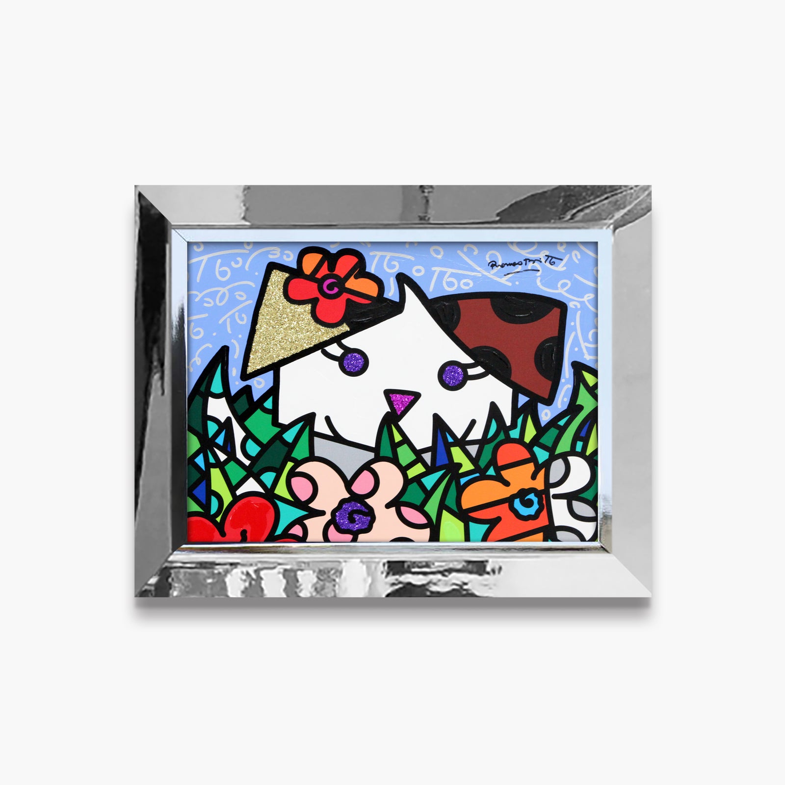 Spring Puppy - Mixed Media Original