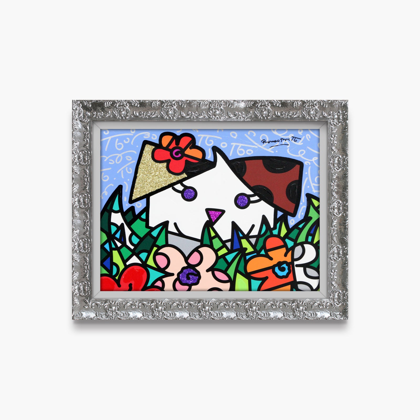 Spring Puppy - Mixed Media Original
