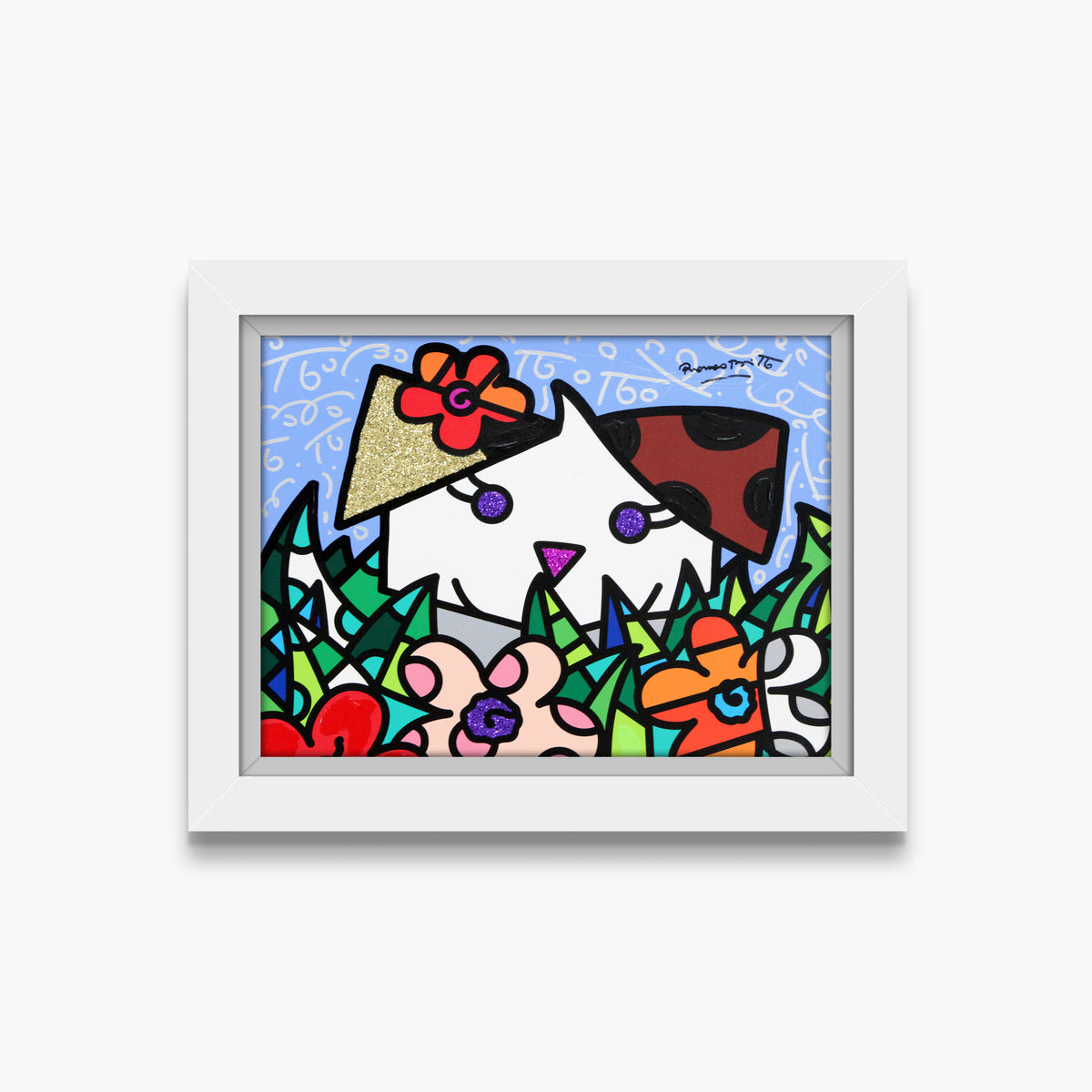 Spring Puppy - Mixed Media Original