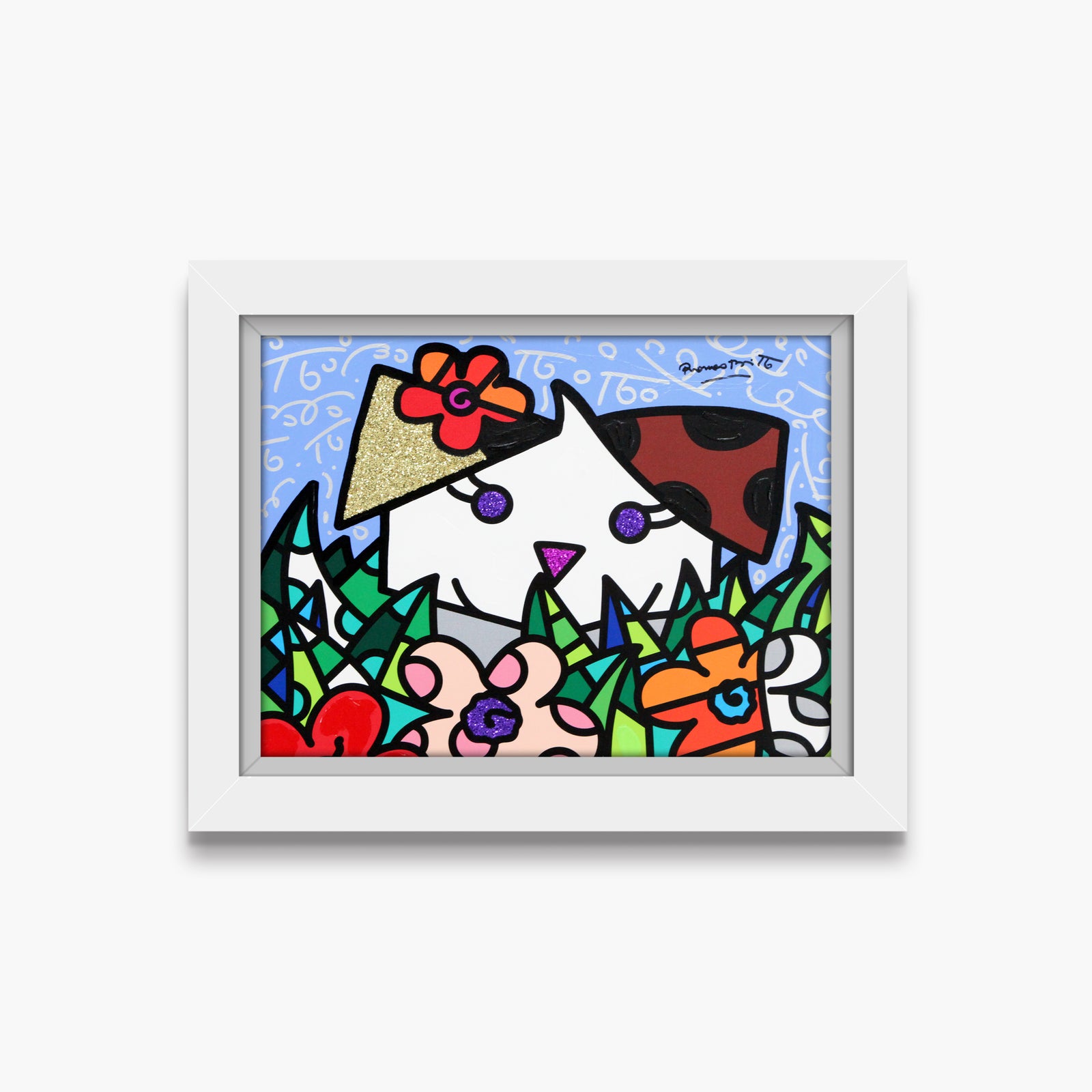 Spring Puppy - Mixed Media Original