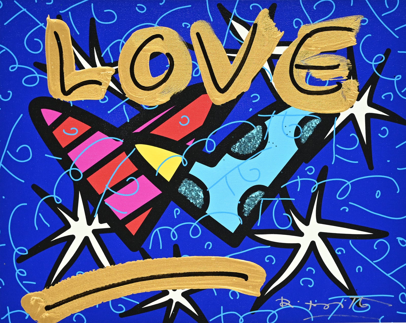 Perfect Love In The Twilight - Mixed Media Original