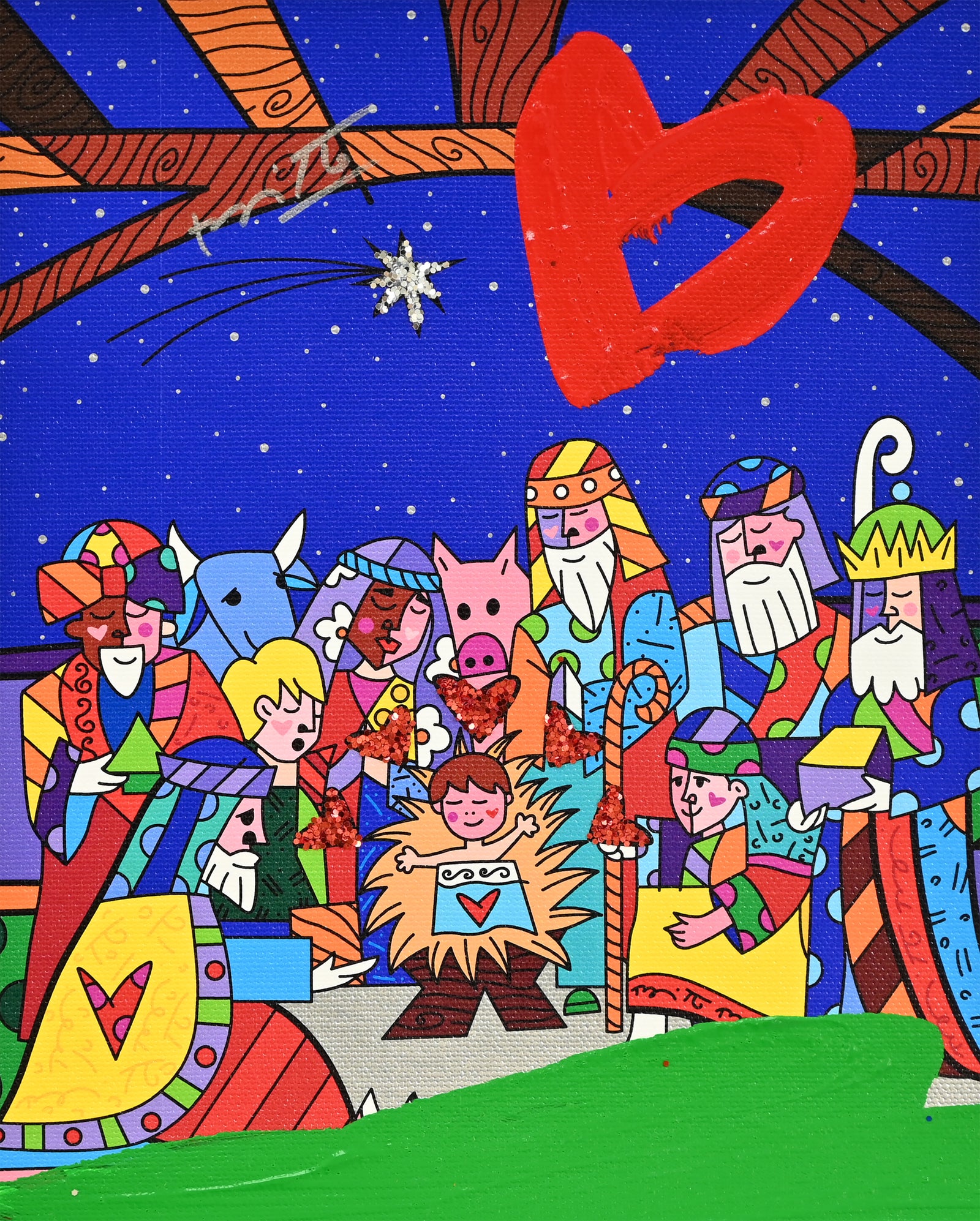 Christmas - Mixed Media Original